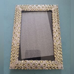 Elegant Silver Beaded Photo Frame 5x7 #193